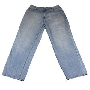 Vintage Y2K Rocawear Jeans Size 42x32 Baggy Hip Hop Embroidered Denim Jay Z